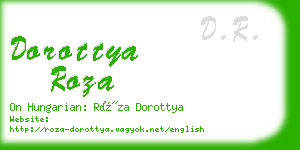 dorottya roza business card